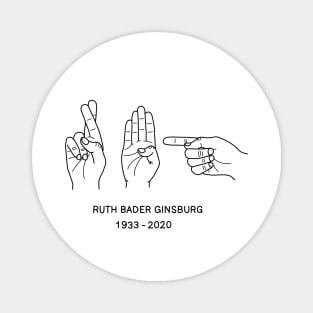 Ruth Bader Ginsburg ASL Magnet